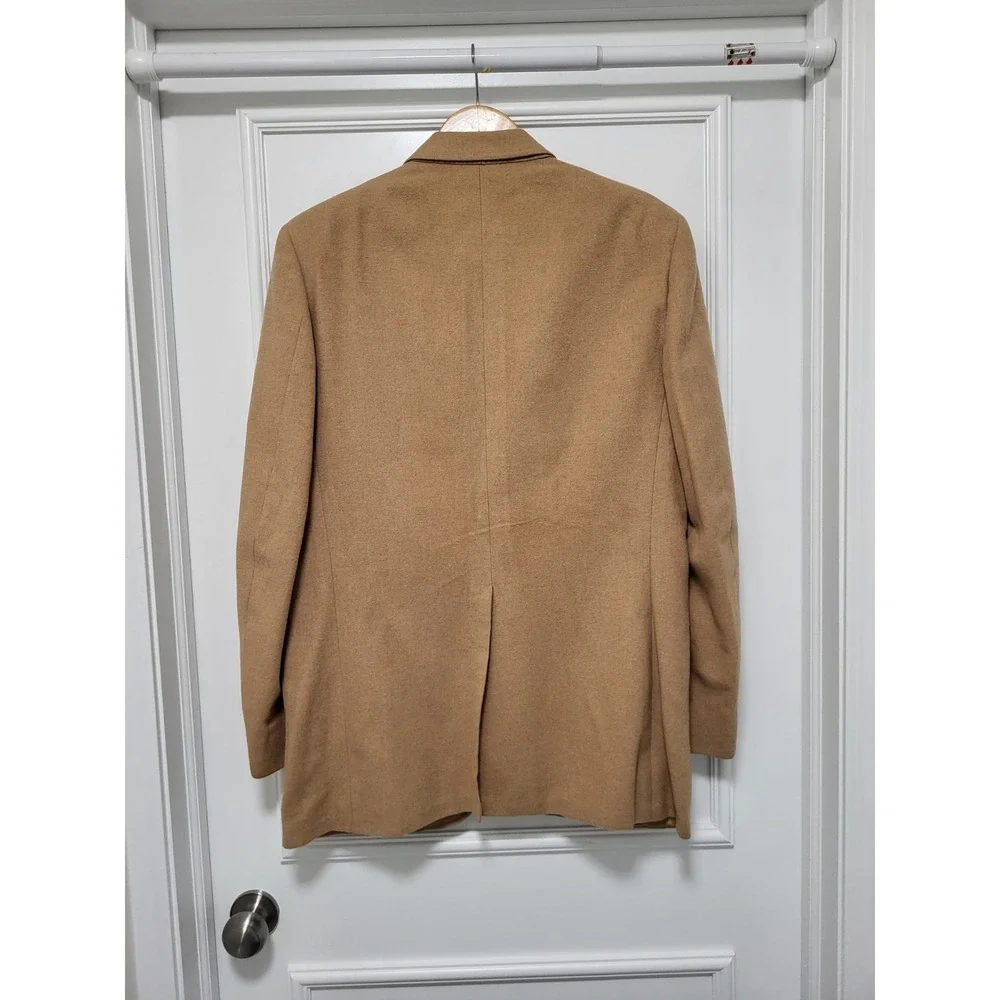 Vtg Marshall & Reed Beige 100% Camel Hair 2 Button Sportcoat Suitcoat Sz 40